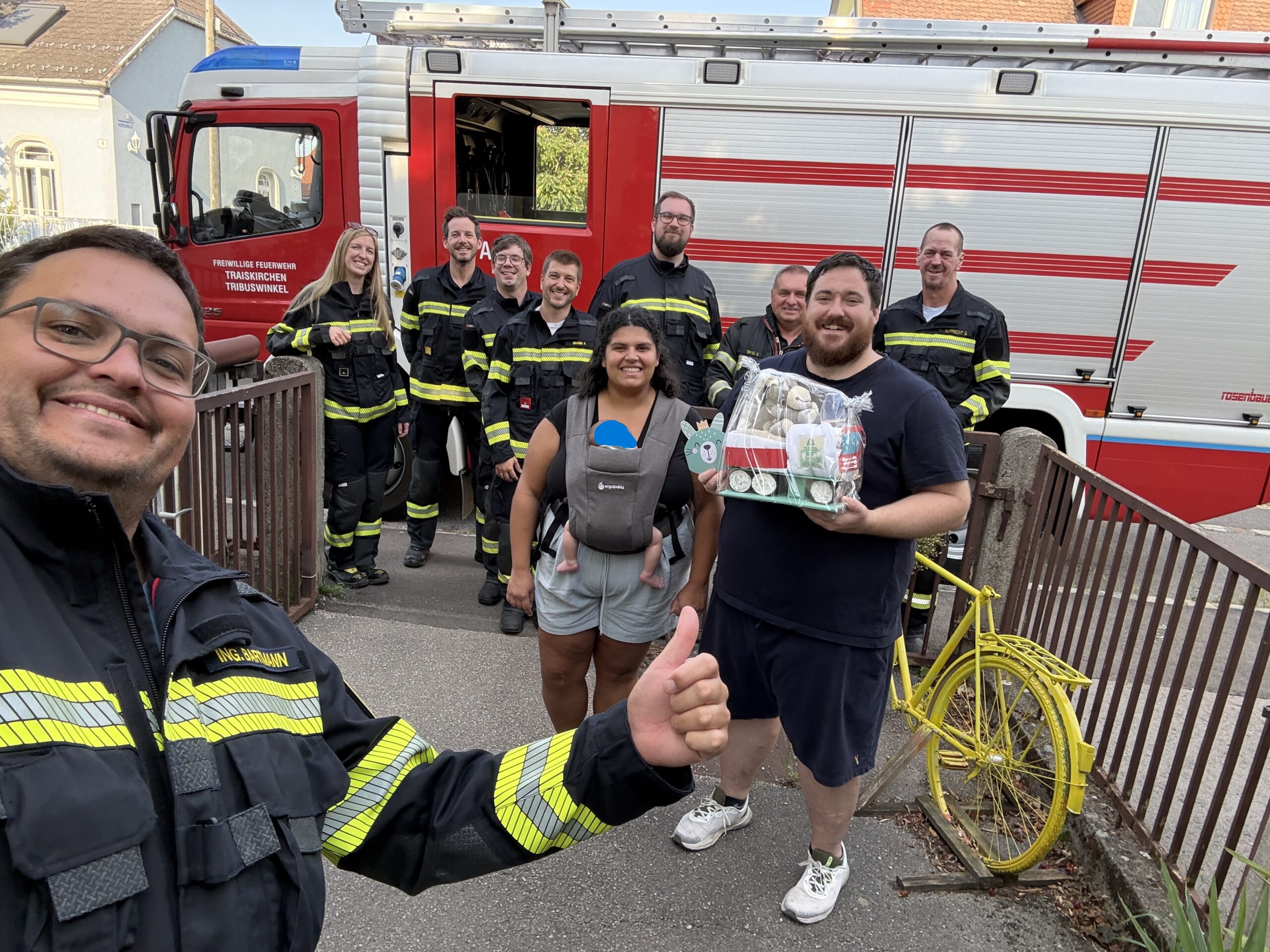 Nachwuchs bei der FF Tribuswinkel: Die Feuerwehrfamilie wächst weiter!